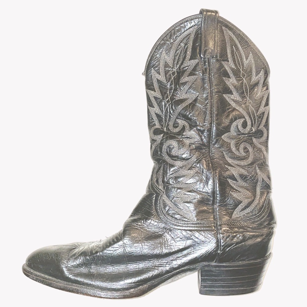 Restored Vintage Dan Post Size 9.5 EW(extra wide) Cowboy Boots